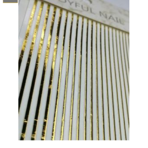 Sticker Lineas Doradas de GEL