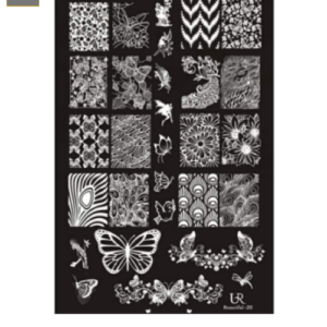 Placa de Stamping Rectangular Beautiful-20