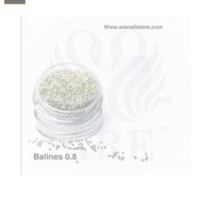 Microbalines / Caviar 0.8 MM de Grosor 3Gm Plateado