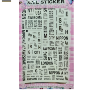 Sticker de GEL 3D para Uñas Letras