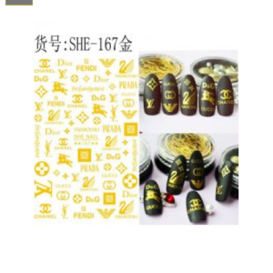 Sticker de GEL 3D para Uñas Letras Prada