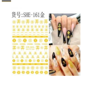 Sticker de GEL 3D para Uñas Letras Chanel