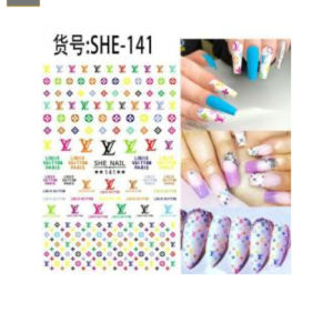 Sticker de GEL 3D para Uñas Letras Louis Vuitton