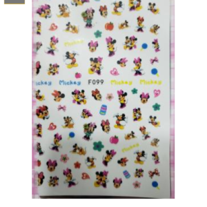 Sticker de GEL 3D para Uñas Minnie Manzanas