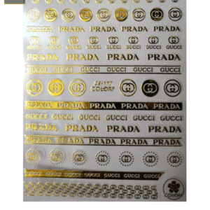 Sticker de GEL 3D para Uñas Prada y Gucci
