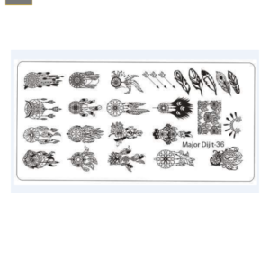 Placa de Stamping Rectangular Major Dijit-36