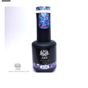 Semipermanente Azul-Morado Glitter