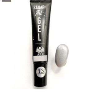 Stamping Painting Plateado Liso #13