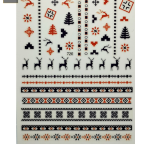 Sticker de GEL Navidad Azul y Rojo