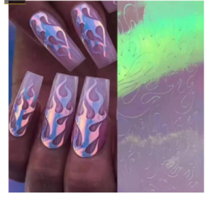 Sticker de GEL Figuras Llama Fuego