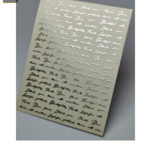 Sticker de GEL Figuras Letras Manuscrita