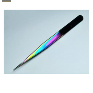 Pinza Cromada para Cejas Recta Puntiaguda