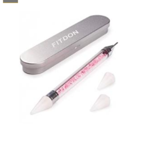 Lapiz de Cera con Cristales Rosados