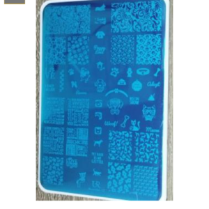 Placa de Stamping Rectangular Beautiful-12