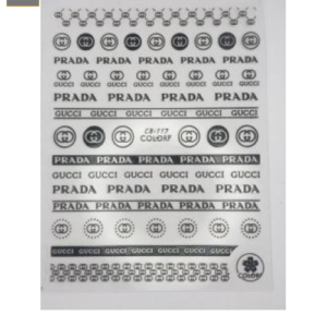 Sticker de GEL 3D para Uñas Prada y Gucci