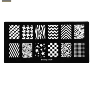 Placa de Stamping Rectangular Beauty A-026