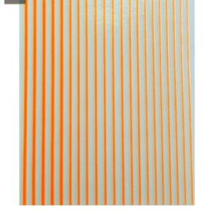 Sticker Lineas Naranja Neon de GEL