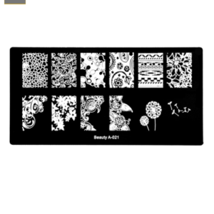 Placa o Sello de Stamping Rectangular Sin Base Mediana