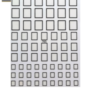 Sticker Cuadros Negros 765