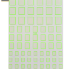 Sticker Cuadros Verde Neon 765
