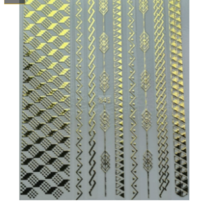 Sticker Figuras Dorados 845