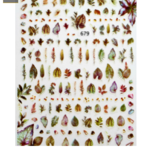 Sticker Flores y Hojas 679