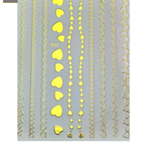 Sticker Cadena de Corazones 848