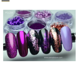 Caja de Efectos de 6 Colores Flakes Morados