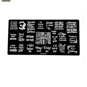 Placa de Stamping Rectangular Letter-02