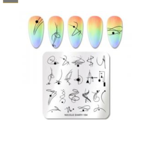 Placa de Stamping Cuadrada Nicole Diary-164