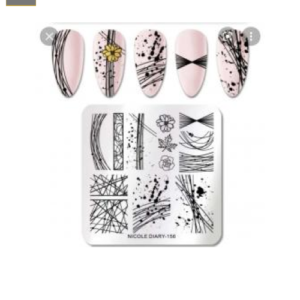 Placa de Stamping Cuadrada Nicole Diary-156