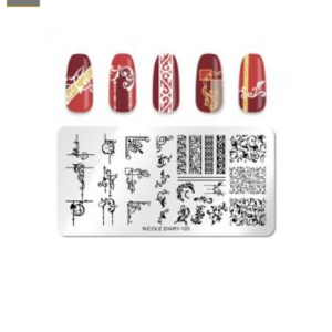Placa de Stamping Rectangular Nicole Diary-105