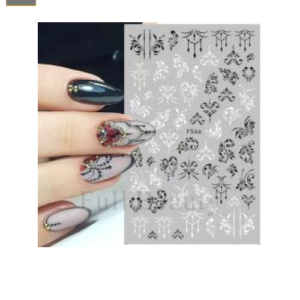 Sticker de GEL Figuras Negras y Blancas F566