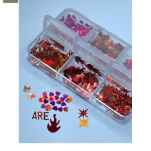 Glitter Encapsular Corazones Rojos