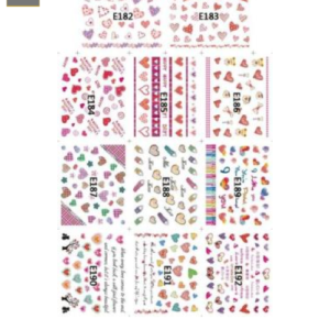 Sticker de GEL 3D para Uñas Love, San Valentin