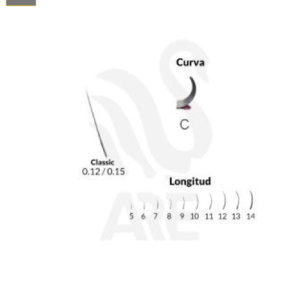 Fibras Pestañas Classic 0,15 C #11