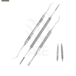 Trio Curetas Estuche Rosado