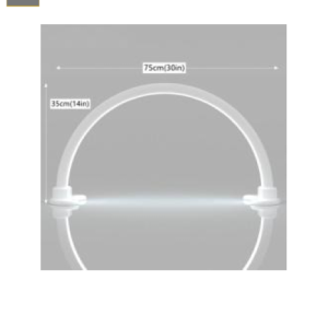 Lampara de Iluminación Media Luna de Mesa