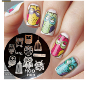 Placa de Stamping Redonda Qgirl-036
