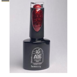 Semipermanente 10Ml Rojo Glitter