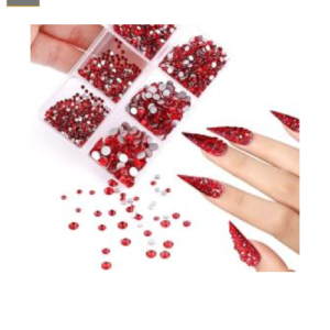 Caja de Cristales Rojos Mixtos