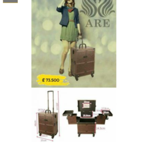 Maleta Makeup Case 17 Cafe