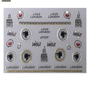 Sticker de GEL 3D para Uñas, London