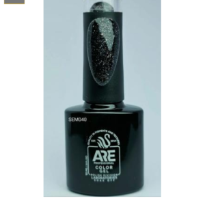 Semipermanente Negro Glitter #562