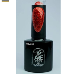 Semipermanente Rojo Glitter #536