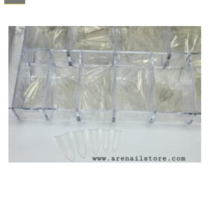 Caja de Tips Estiletto 500 Unidades Transparente