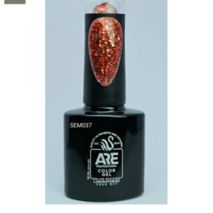 Semipermanente Rojo Glitter #508