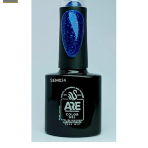 Semipermanente Azul Glitter #478