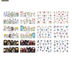 Sticker para Uñas Decal de Agua Bn1093 - Bn1104
