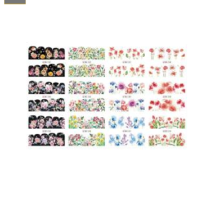 Sticker para Uñas Decal de Agua Bn1081 - Bn1192